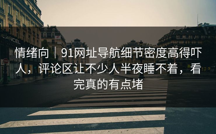 情绪向｜91网址导航细节密度高得吓人，评论区让不少人半夜睡不着，看完真的有点堵